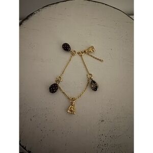 Joan Rivers Faberge Egg Charm Lot of 6 W/Extender - 4 Eggs & 2 Buddha's